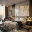 Gray Upholstered Bed | OROA Modern Juliana