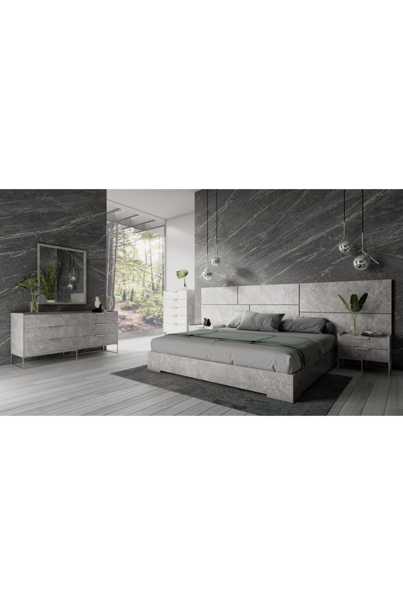 Gray Marble 6-Drawer Dresser | OROA Modern Marbella | Oroatrade.com