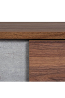Concrete and Walnut 2-Drawer Nightstand | OROA Modern Palermo | Oroatrade.com