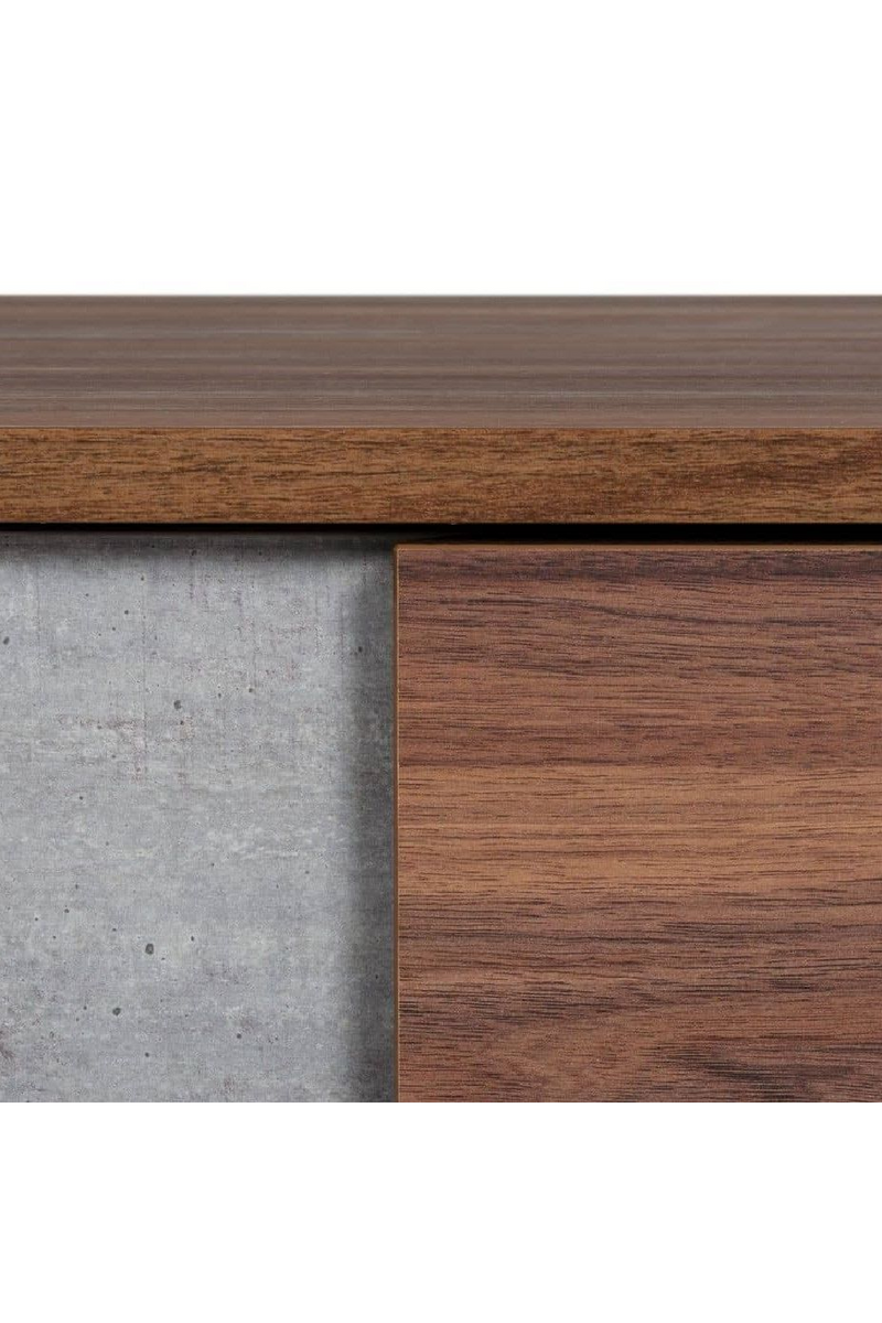 Concrete and Walnut 2-Drawer Nightstand | OROA Modern Palermo | Oroatrade.com