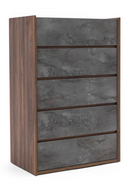 Gray Stucco 5-Drawer Chest | OROA Modern Rado | Oroatrade.com