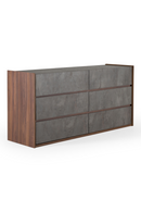 Gray Stucco 6-Drawer Dresser | OROA Modern Rado | Oroatrade.com