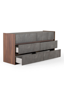 Gray Stucco 6-Drawer Dresser | OROA Modern Rado | Oroatrade.com