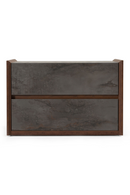 Gray Stucco 2-Drawer Nightstand | OROA Modern Rado | Oroatrade.com