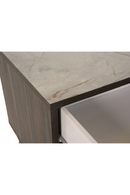 Velondra - Modern Eucalypto + Marble Bed with Two Nightstands | Oroatrade.com
