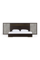 Velondra - Modern Eucalypto + Marble Bed with Two Nightstands | Oroatrade.com