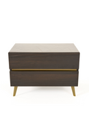 Velondra - Modern Eucalypto + Marble Bed with Two Nightstands | Oroatrade.com