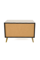 Velondra - Modern Eucalypto + Marble Bed with Two Nightstands | Oroatrade.com