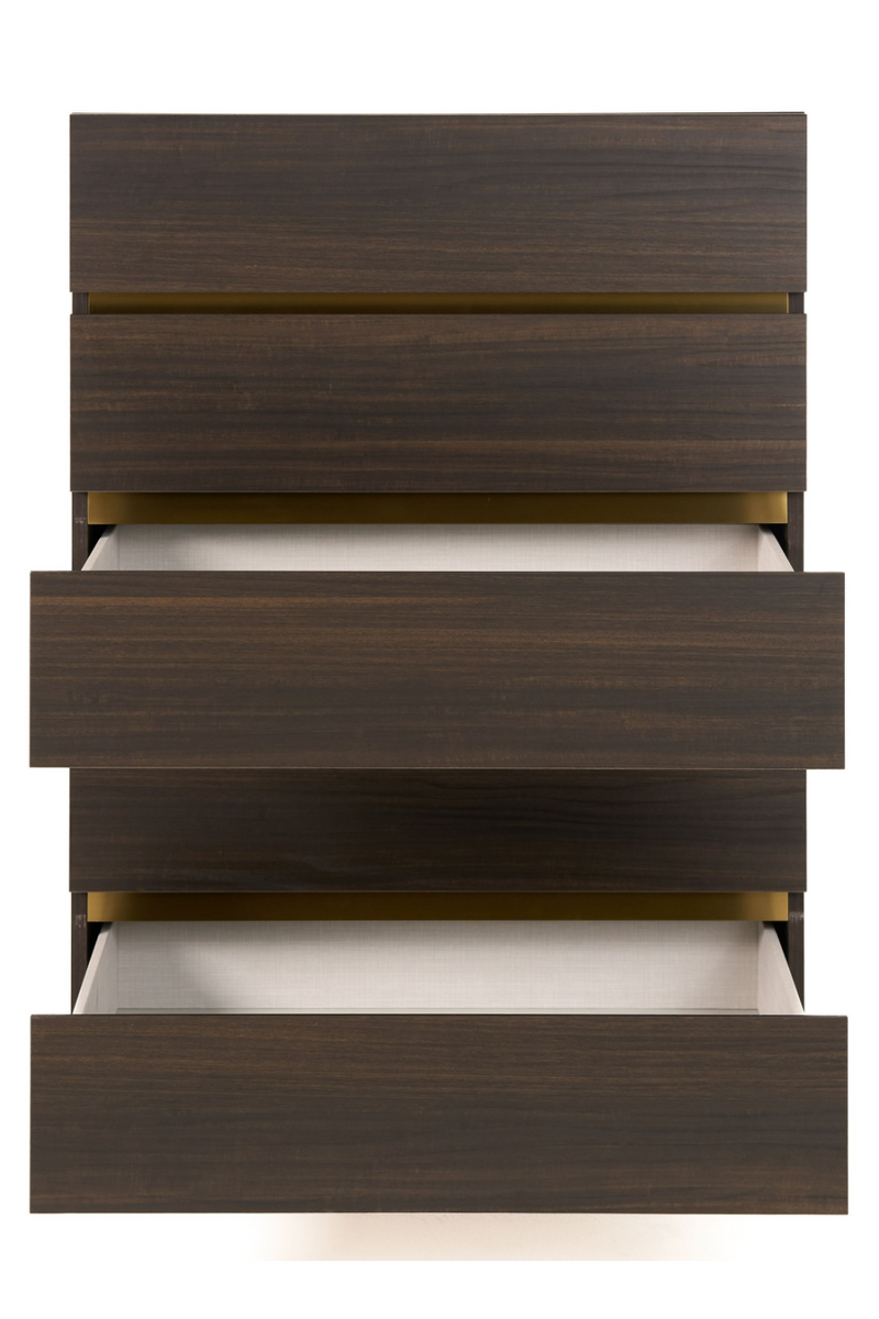 Dark Eucalyptus 5-Drawer Chest | OROA Modern Velondra | Oroatrade.com