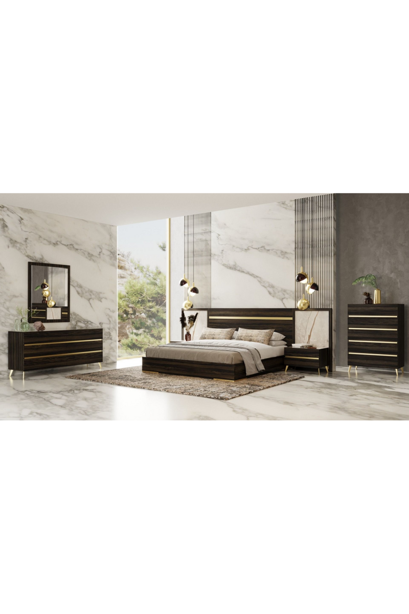 Dark Eucalyptus 5-Drawer Chest | OROA Modern Velondra | Oroatrade.com