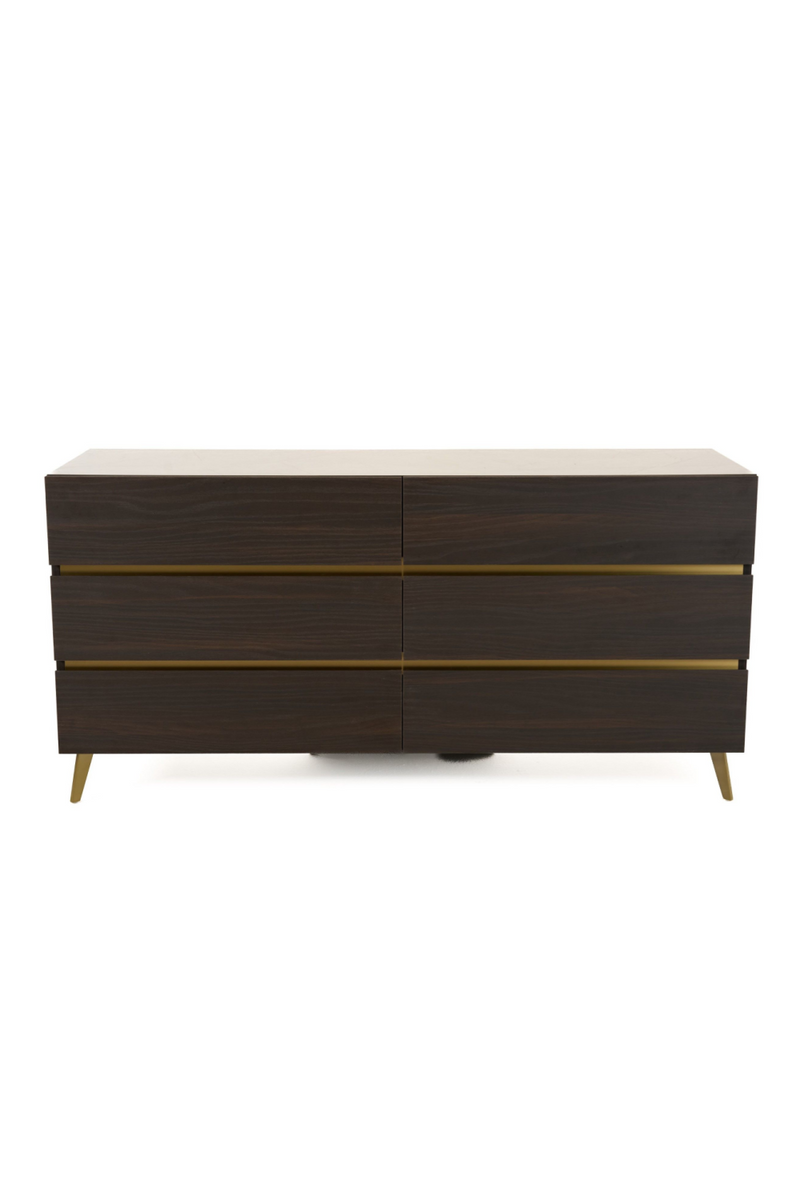 Dark Eucalyptus 6-Drawer Dresser | OROA Modern Velondra | Oroatrade.com