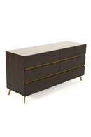 Dark Eucalyptus 6-Drawer Dresser | OROA Modern Velondra | Oroatrade.com