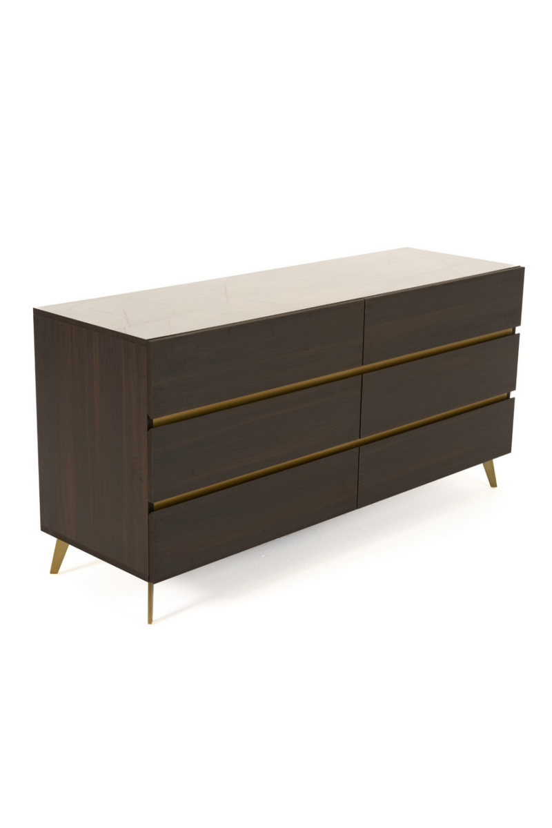 Dark Eucalyptus 6-Drawer Dresser | OROA Modern Velondra | Oroatrade.com