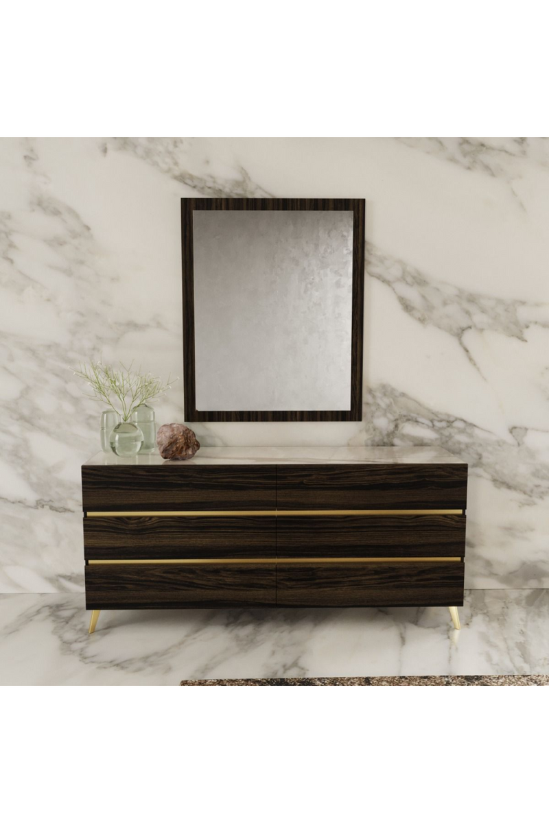 Dark Eucalyptus 6-Drawer Dresser | OROA Modern Velondra | Oroatrade.com