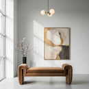 Hospitality furniture - Brown Velvet Bench - www.oroatrade.com