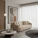 4 Seater Beige Fabric Sofa | OROA Modern Belinda | Oroatrade.com