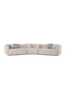 White Curved Sectional Sofa | OROA Modern Gypsy | Oroatrade.com