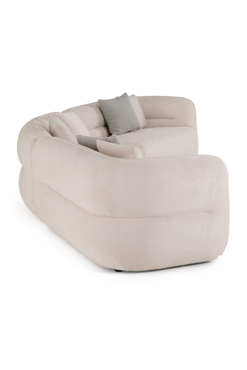 White Curved Sectional Sofa | OROA Modern Gypsy | Oroatrade.com