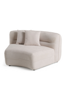 White Curved Sectional Sofa | OROA Modern Gypsy | Oroatrade.com