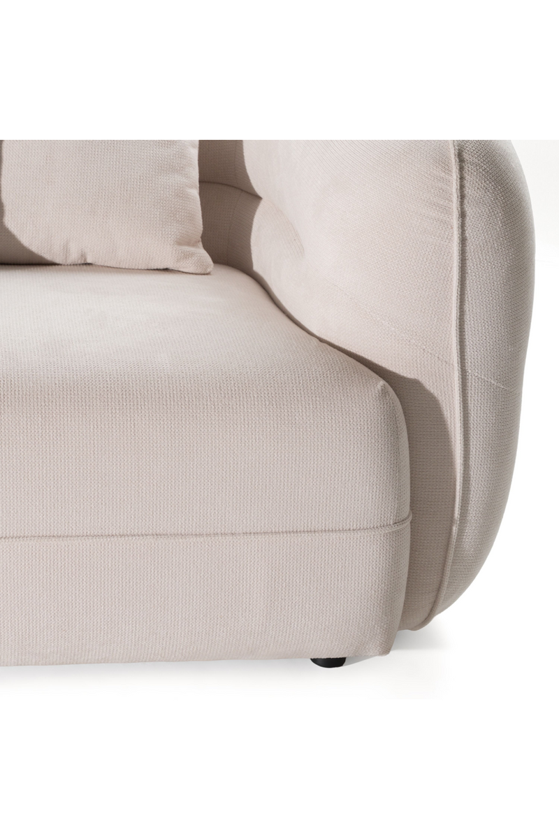 White Curved Sectional Sofa | OROA Modern Gypsy | Oroatrade.com