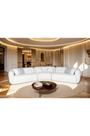 White Curved Sectional Sofa | OROA Modern Gypsy | Oroatrade.com