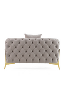 Button-Tufted Velvet Lounge Chair | OROA Modern Clarice