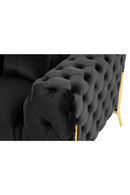 Button-Tufted Velvet Lounge Chair | OROA Modern Clarice