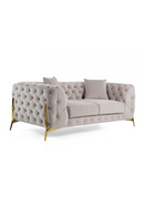 Button-Tufted Velvet Loveseat | OROA Modern Clarice
