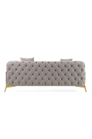Button-Tufted Velvet Loveseat | OROA Modern Clarice | Oroatrade.com
