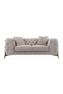 Button-Tufted Velvet Loveseat | OROA Modern Clarice