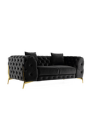 Button-Tufted Velvet Loveseat | OROA Modern Clarice