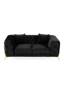 Button-Tufted Velvet Loveseat | OROA Modern Clarice