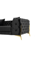 Button-Tufted Velvet Loveseat | OROA Modern Clarice