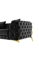 Button-Tufted Velvet Loveseat | OROA Modern Clarice | Oroatrade.com