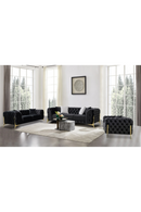 Button-Tufted Velvet Loveseat | OROA Modern Clarice | Oroatrade.com
