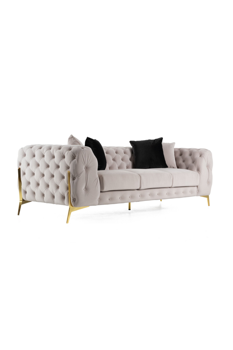 Button-Tufted Velvet Sofa | OROA Modern Clarice | Oroatrade.com