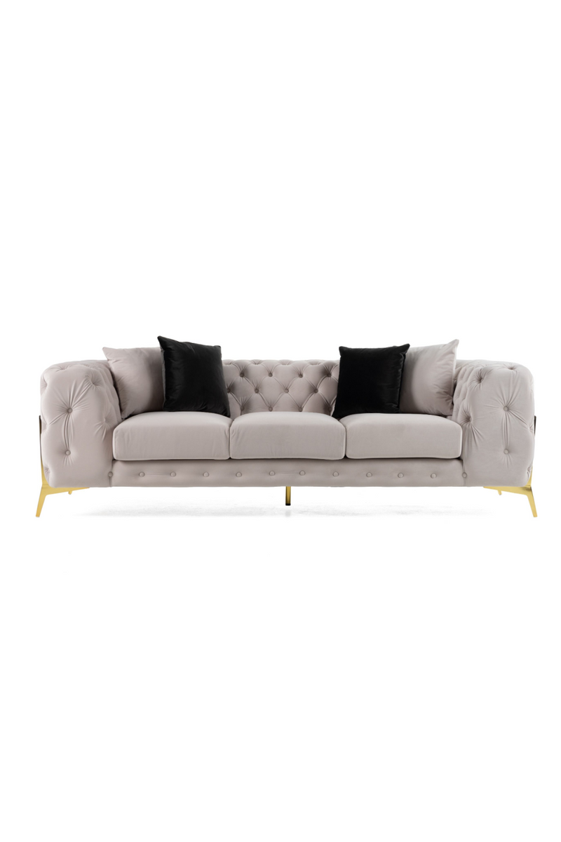 Button-Tufted Velvet Sofa | OROA Modern Clarice | Oroatrade.com