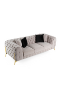 Button-Tufted Velvet Sofa | OROA Modern Clarice | Oroatrade.com