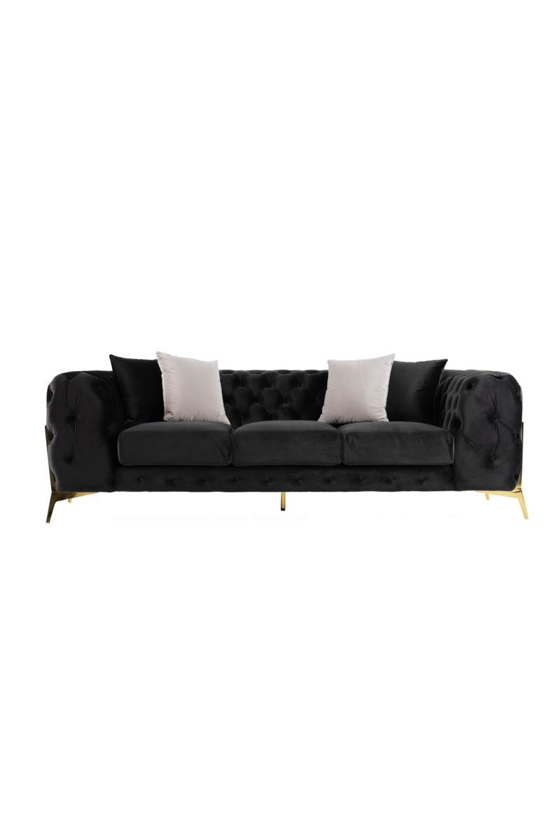 Button-Tufted Velvet Sofa | OROA Modern Clarice | Oroatrade.com