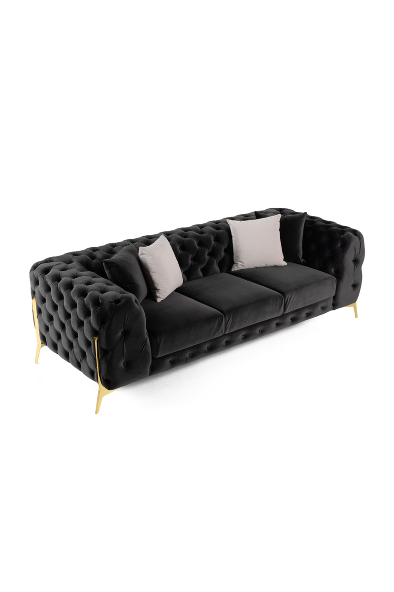 Button-Tufted Velvet Sofa | OROA Modern Clarice | Oroatrade.com
