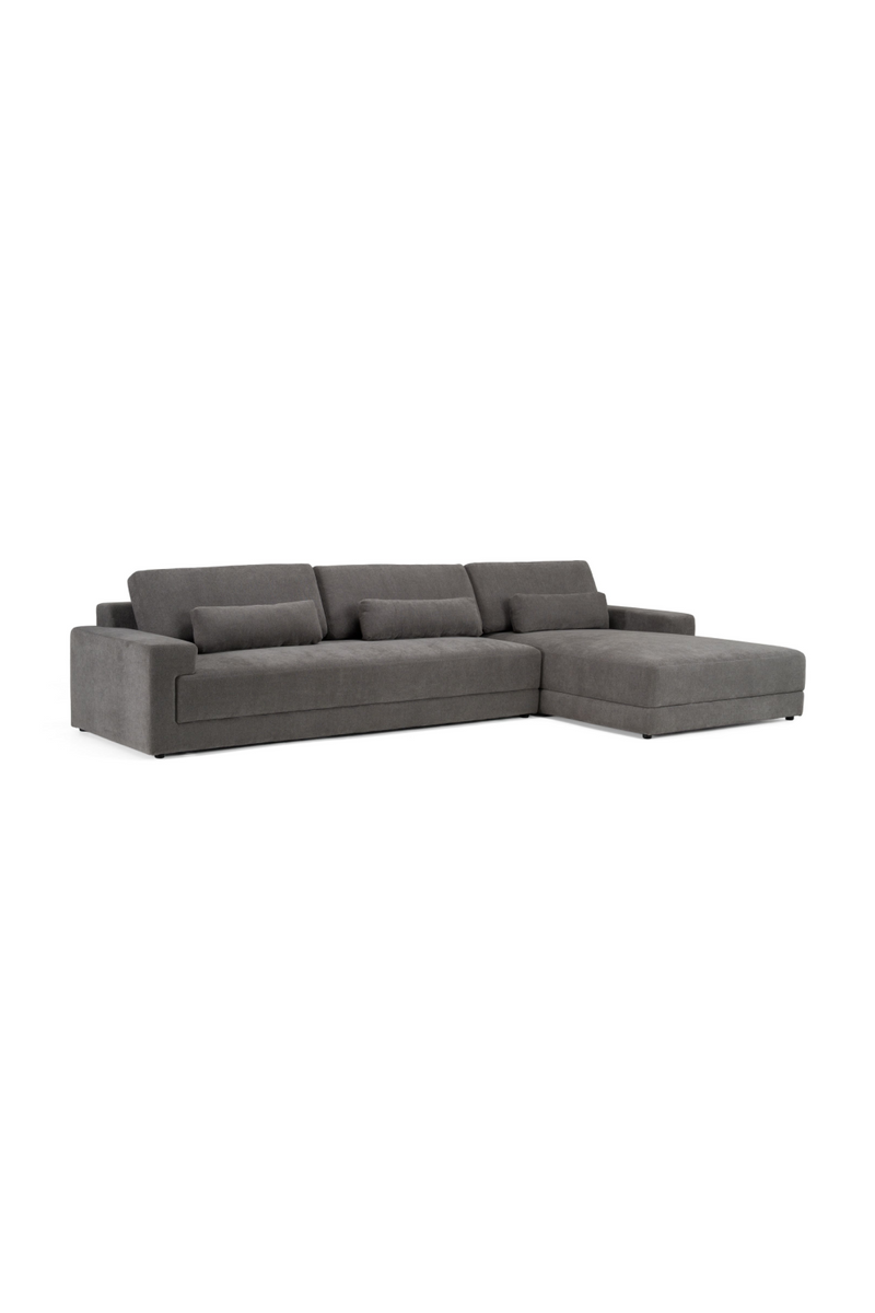 Gray Right-Facing Sectional Sofa | OROA Modern Loki | Oroatrade.com