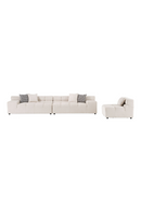 Beige 3-Piece Modular Sectional Sofa | OROA Modern Rhonda | Oroatrade.com