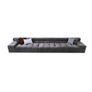 Gray Tufted Sofa | OROA Modern Rhonda