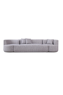Gray 4-Seater Sofa with Swirling Chairs | OROA Modern Beau | Oroatrade.com