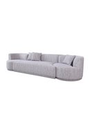 Gray 4-Seater Sofa with Swirling Chairs | OROA Modern Beau | Oroatrade.com