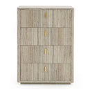 Travertine 4-Drawer Desk | OROA Modern Roma | Oroatrade.com