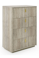 Travertine 4-Drawer Desk | OROA Modern Roma | Oroatrade.com