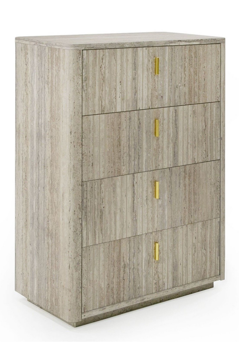 Travertine 4-Drawer Desk | OROA Modern Roma | Oroatrade.com