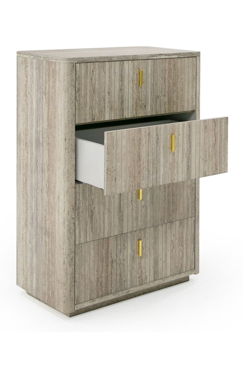 Travertine 4-Drawer Desk | OROA Modern Roma | Oroatrade.com