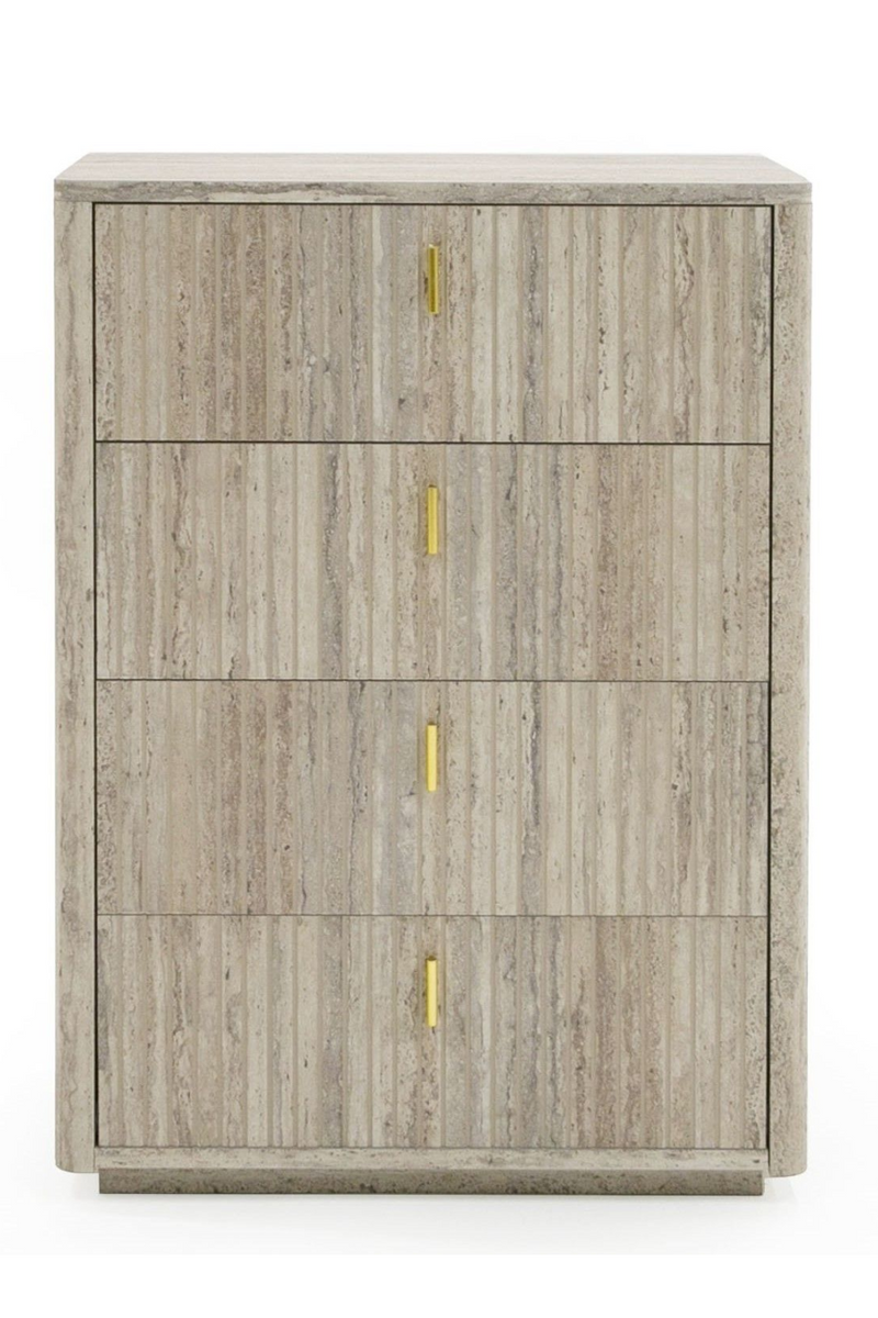 Travertine 4-Drawer Desk | OROA Modern Roma | Oroatrade.com